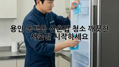 용인 동백동 신혼집 청소, 깨끗한 새출발 시작하세요!